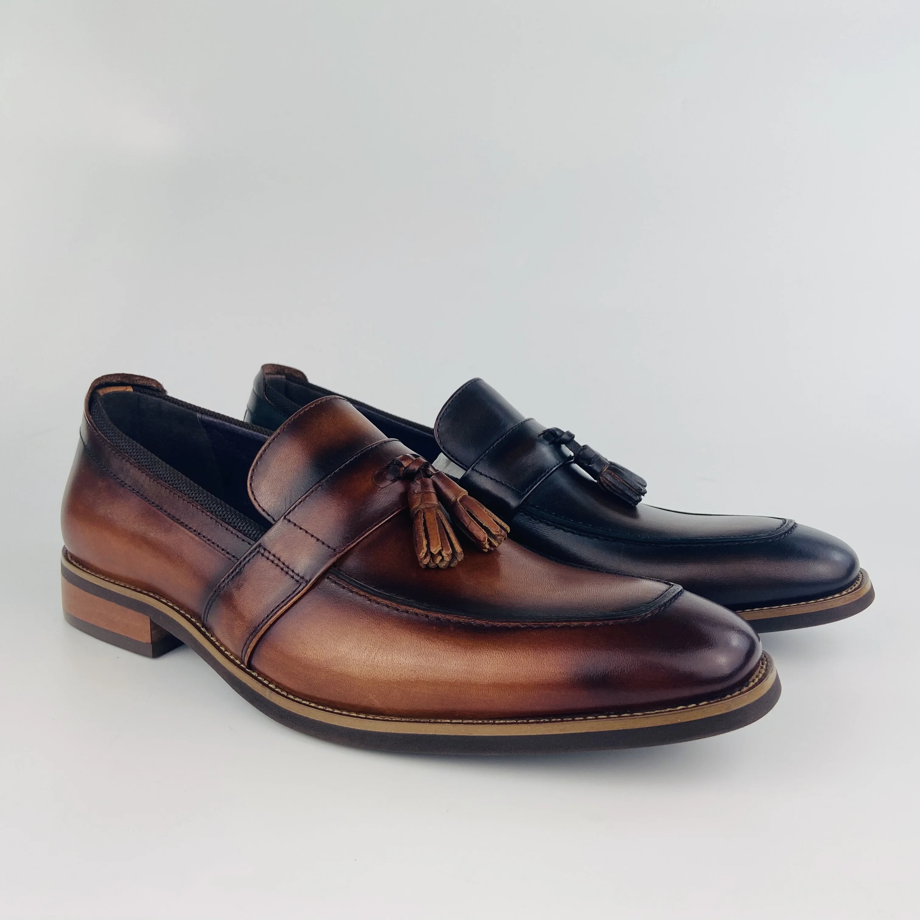 2020 nice italian lace up shoes leather men soft dress shoes