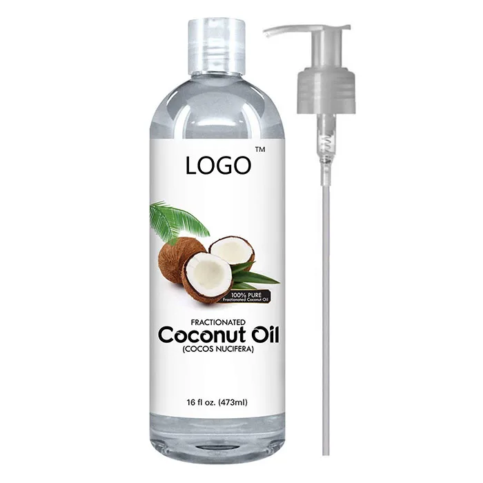 OEM Private label organic fractionated coconut oil for skin and hair care