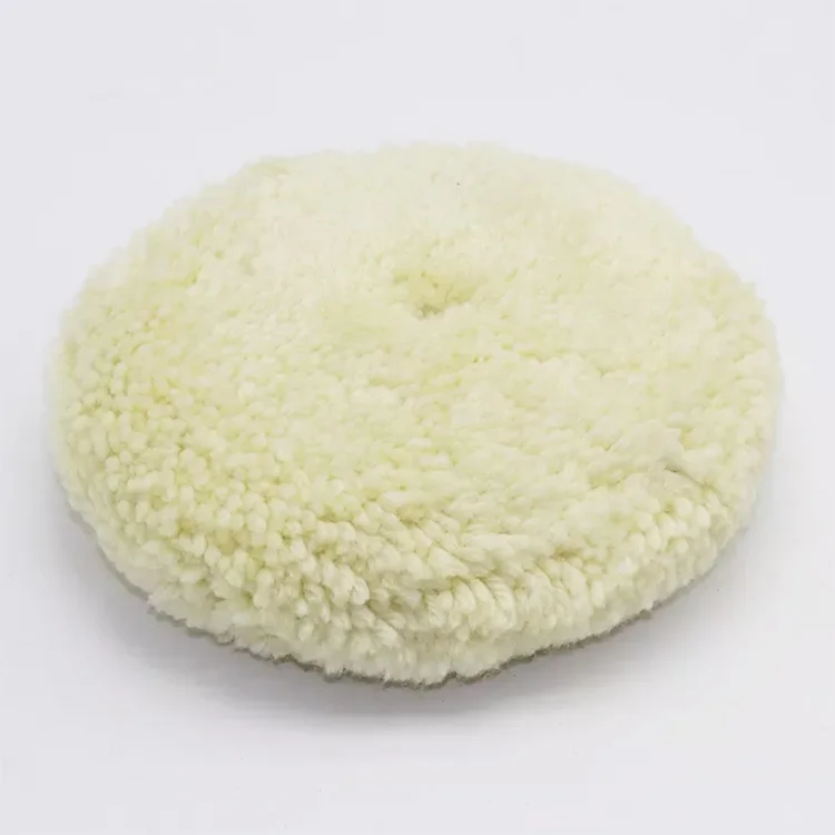 7 inch natural 100% double-sided wool Car Compound polishing pads