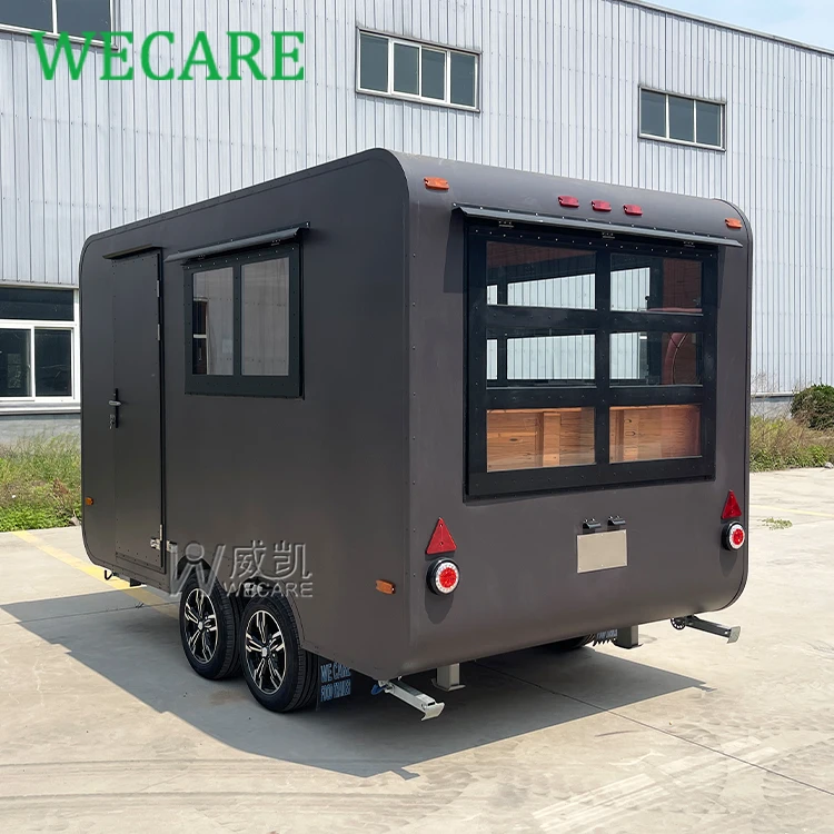 WECARE Mobile Kitchen Coffee Van Food Trailer Outdoor Street Hot Dog Pizza Snack Fast Food Car Ice Cream Truck Fully Equipped