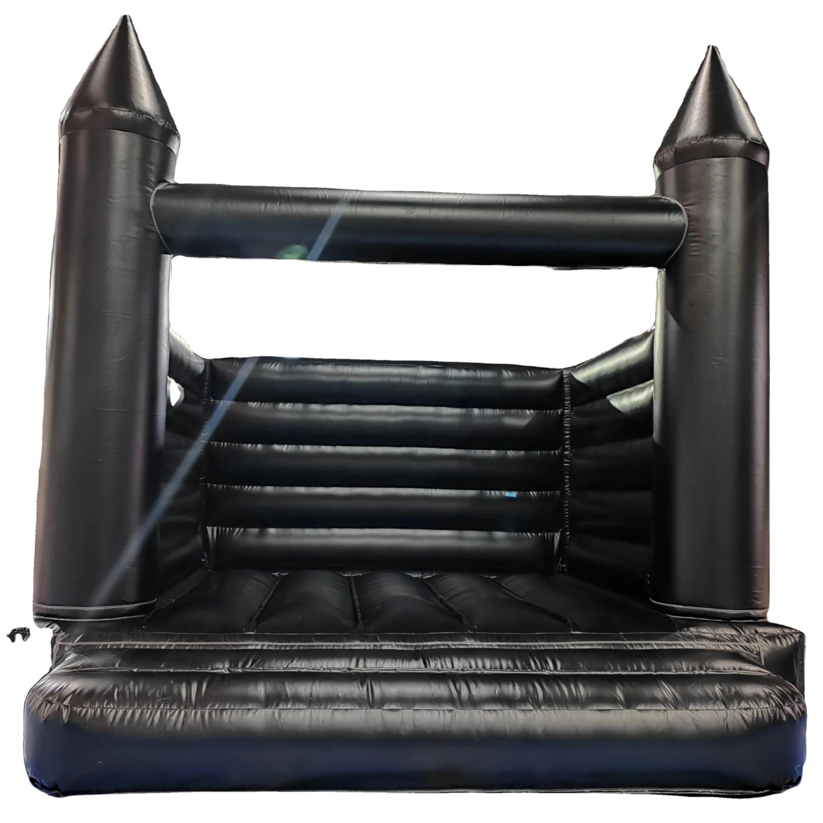 Commercial party rental inflatable black trampoline adult children inflatable outdoor jump bounce room