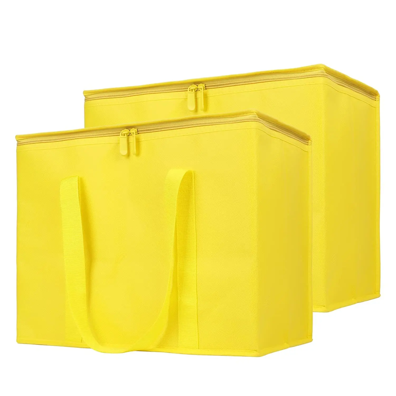 Insulated reusable shopping with zipper topper insulated food bag Soft ice bag beach cooler bag