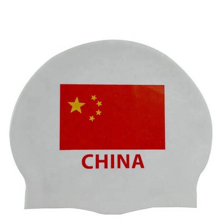 Custom your own swimming caps flag for national swim cap