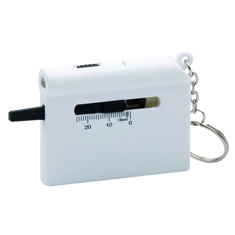 cheap car tool set portable tire air pressure gauges with key chain ring YC508