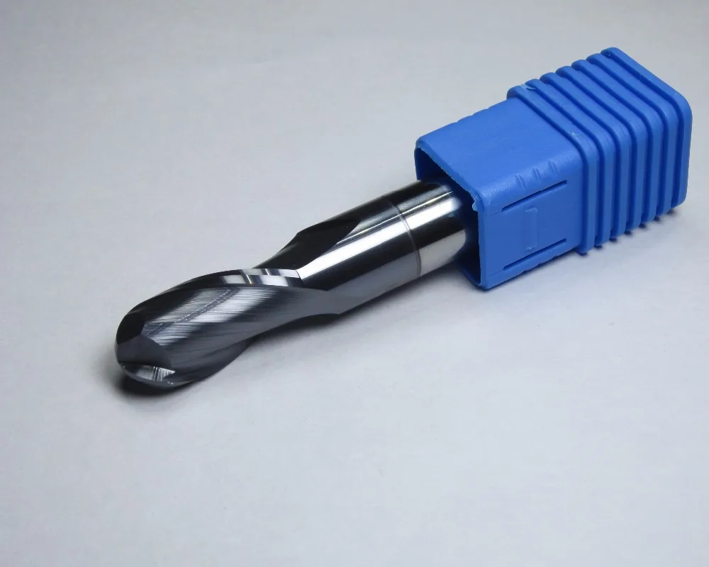 4mm L=50mm HRC45 R2.0 Tungsten Carbide Ball Nose End Mills CNC machine milling cutter for general steel soft materials 45HRC