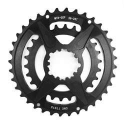 Direct-mounted Double-disc Mountain Bike Variable speed GXP disc ultralight tooth bike chainwheel