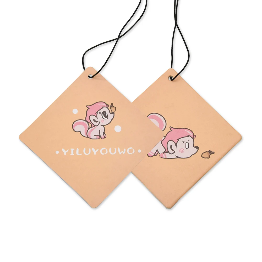 Custom scent paper printing car air freshener with custom logo