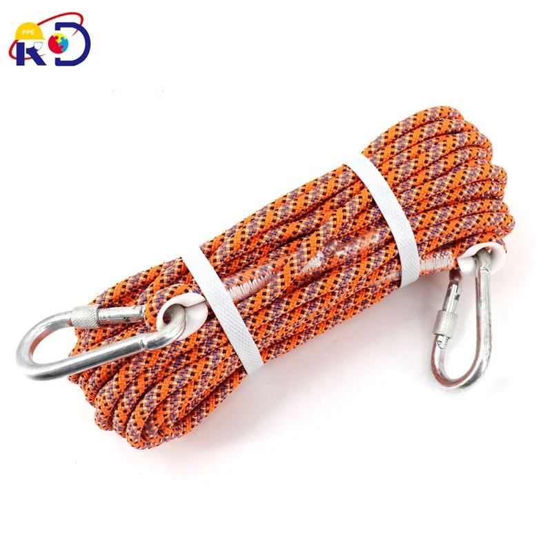 high strength polyester outdoor escape first aid safety rope