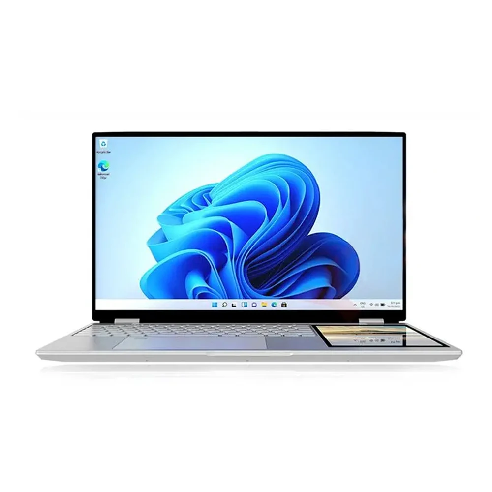 Dual Screen 15.6 Touch Laptop Win 11 512GB SSD Intel Processor 144Hz Refresh Rate Business Student Custom Plugs DDR4 WiFi Laptop