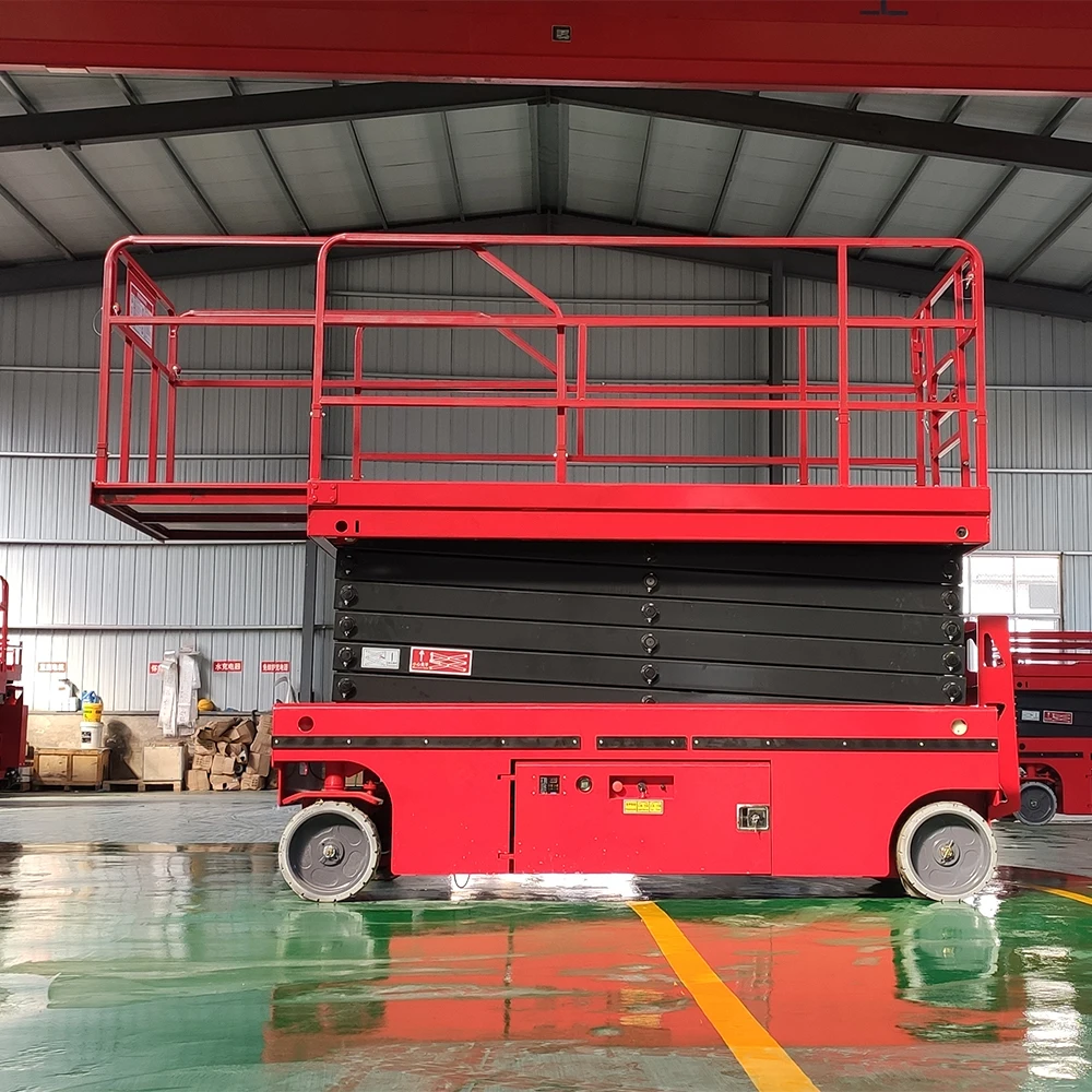 Ce Iso 14m Self Propelled Hydraulic Full Electric Scissor Lift Aerial Work Platform