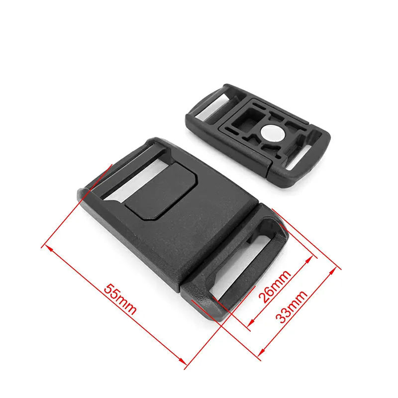 20mm 25mm Magnetic Quick Release Buckle Slider Plastic Fastener Connector Tactical Magnet Buckle For Bag Backpack Strap