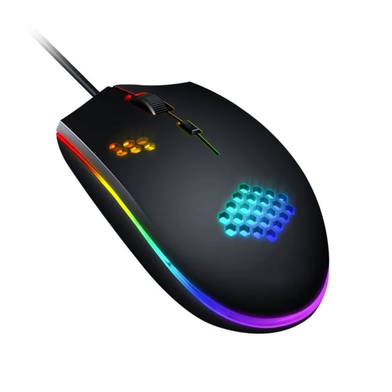 Для II M55 проводная USB светящаяся игровая мышь деловой Универсальный RGB отверстие аксессуар для