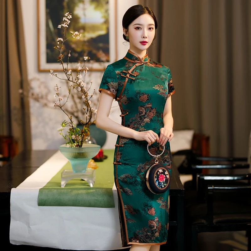 Discount Price Traditional Clothing Costume Dress qipao girls Cheongsam classical old fashion Chinese qipao
