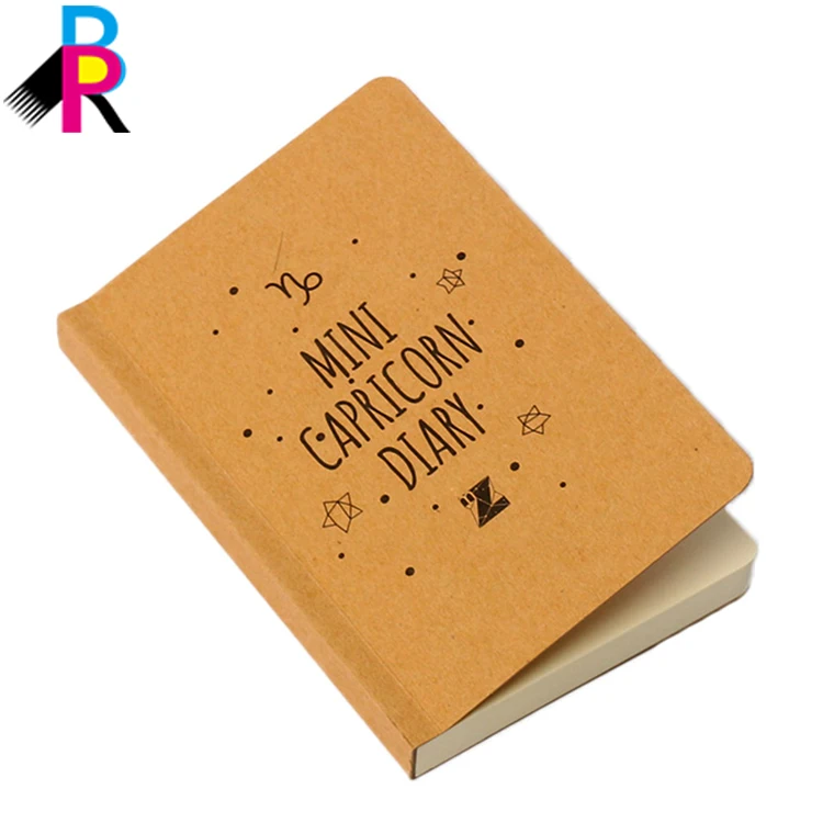 Custom Luxury  Kraft Paper School A4 Mini Pocket Diary Notebook