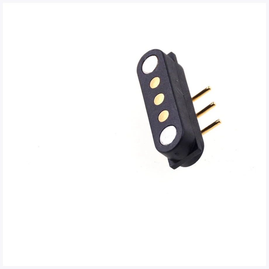 Wholesale 2.54mm Pitch Male and Female Magnetic Connector Strong Magnetic 3 Pin Right Angle Pogo Pin Connector