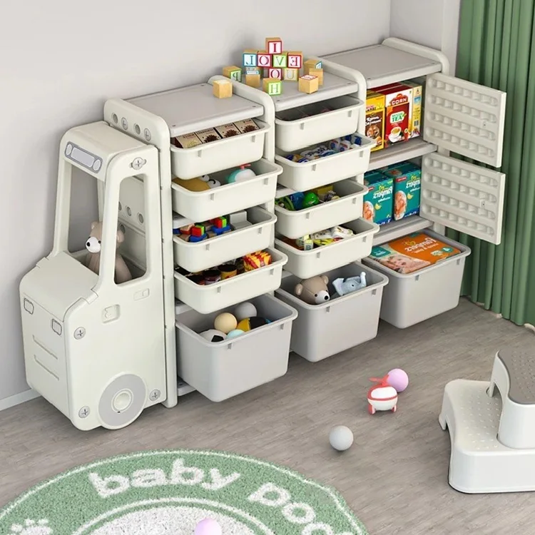 Стеллаж для хранения детских игрушек, шкафчик большой емкости, многоуровневый стеллаж, полка для детских игрушек, Кабинет для отделки