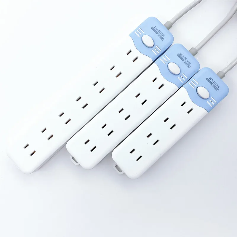 US sockets  multi-function home office high-power sockets   2m extension cord wiring board