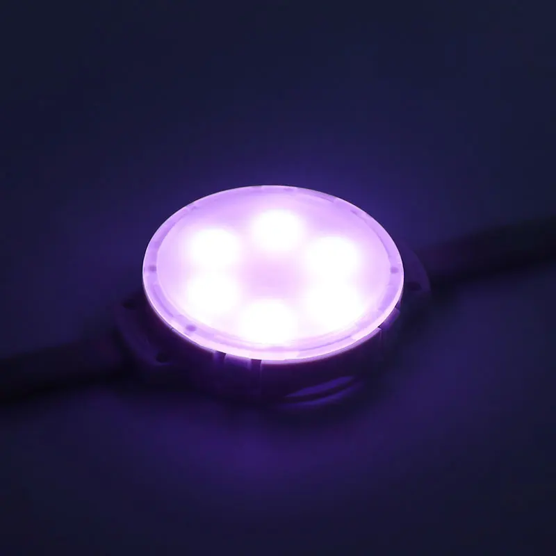 Addressable Programmable Led Lights DC24V IP65 Full Color 3535 RGB 50mm Led Point Light Source Pixel