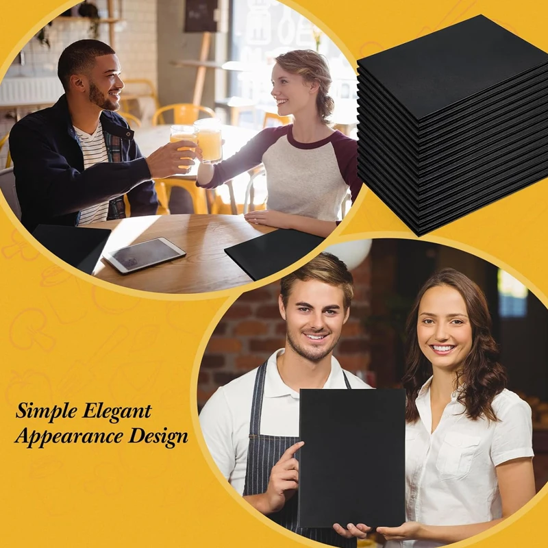 Leather Menu Covers for Restaurant Wedding Elegant Menu Book Folder Wedding Menu Holder Essential Hotel & Restaurant Supplies