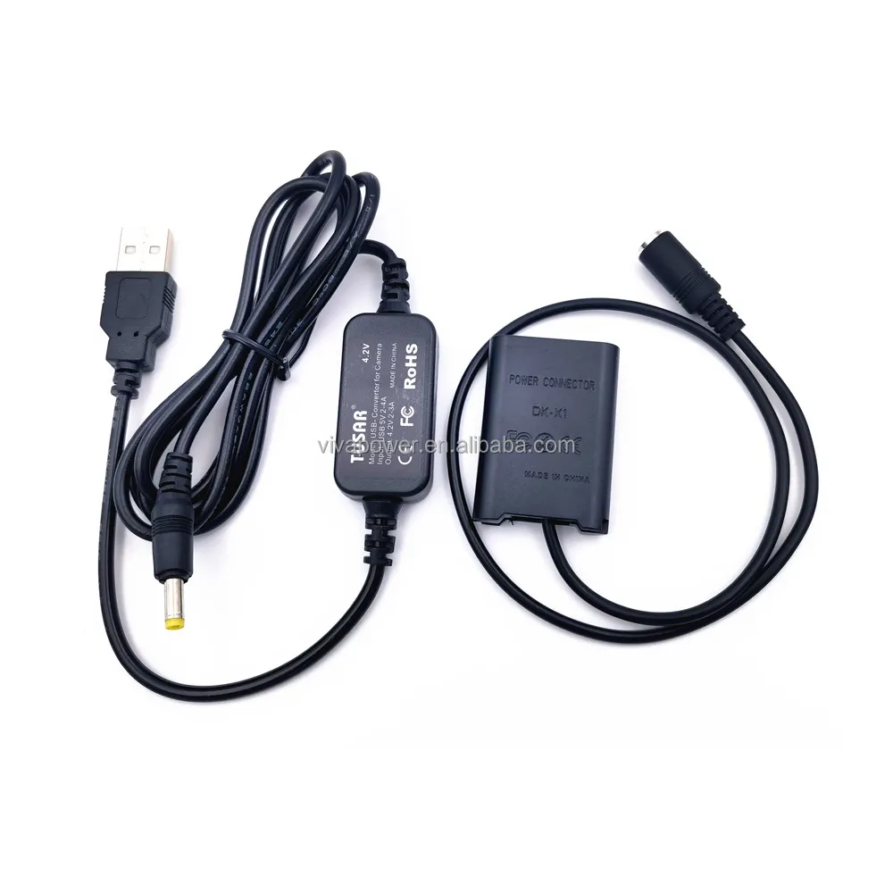 USB to NPBX1 NP-BX1 Dummy Battery DK X1 DKX1 DK-X1 DC Coupler for Sony Cybershot DSC RX1 RX1R RX100 II III VI Digital Cameras