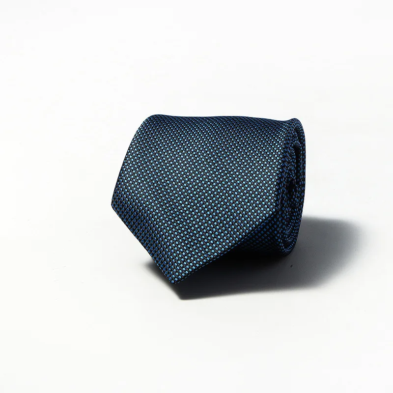 Business Stripe Temperament Casual Chic Wedding Party Tie Customizable Logo Polyester Tie For Adult Men