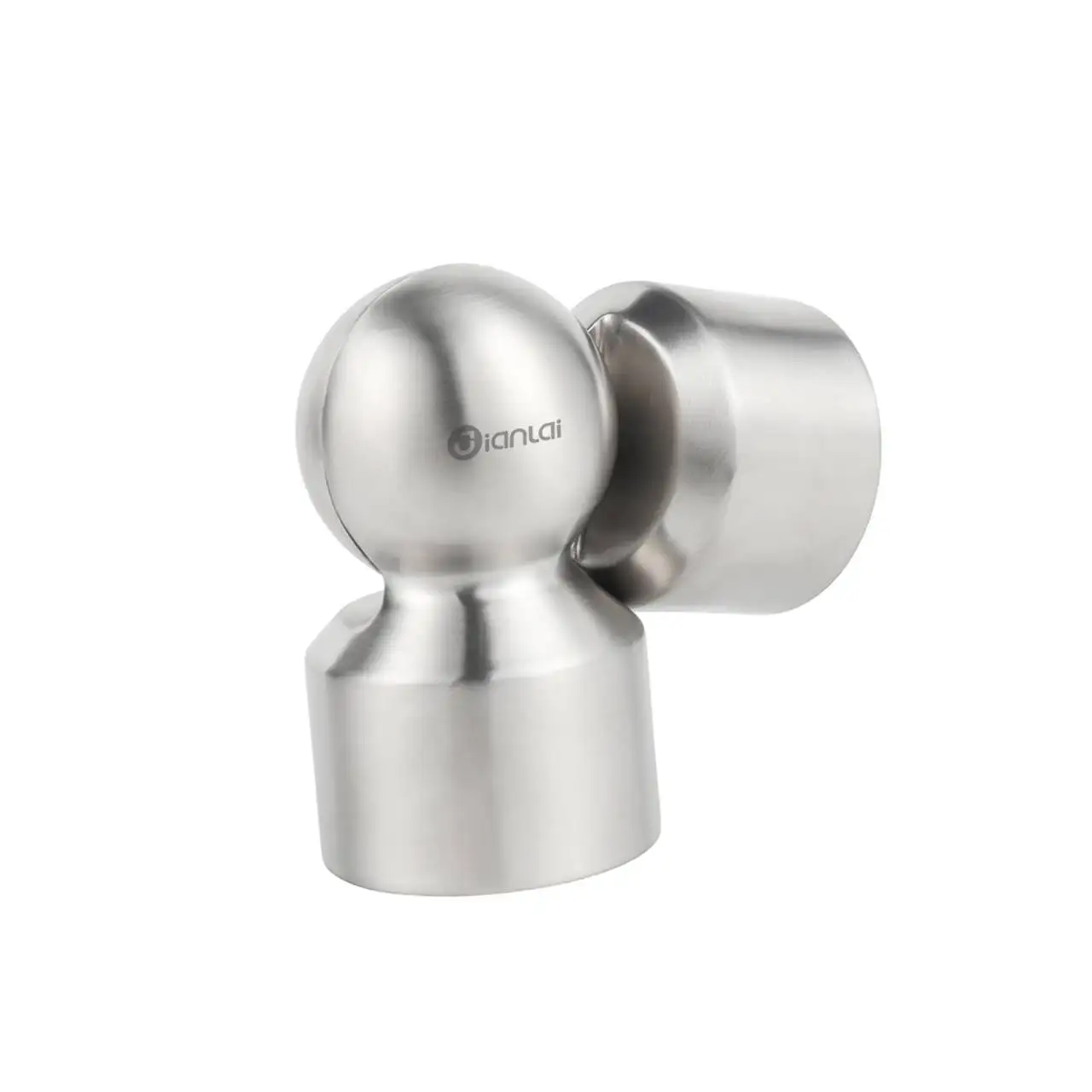 Inox 304 Square Round Steel Tube Connectors 90/180 Degree Handrail Railing Elbow Fitting