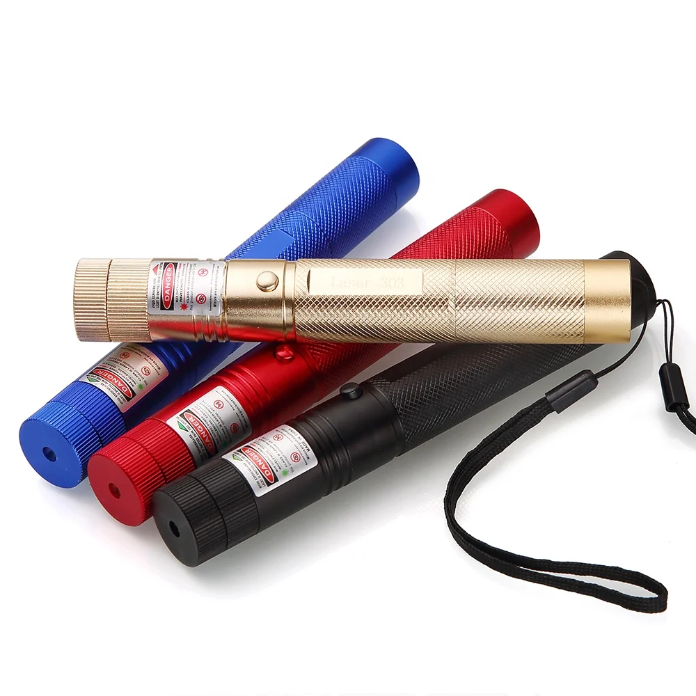 
301 303 green red laser flashlight pointer with safety key 