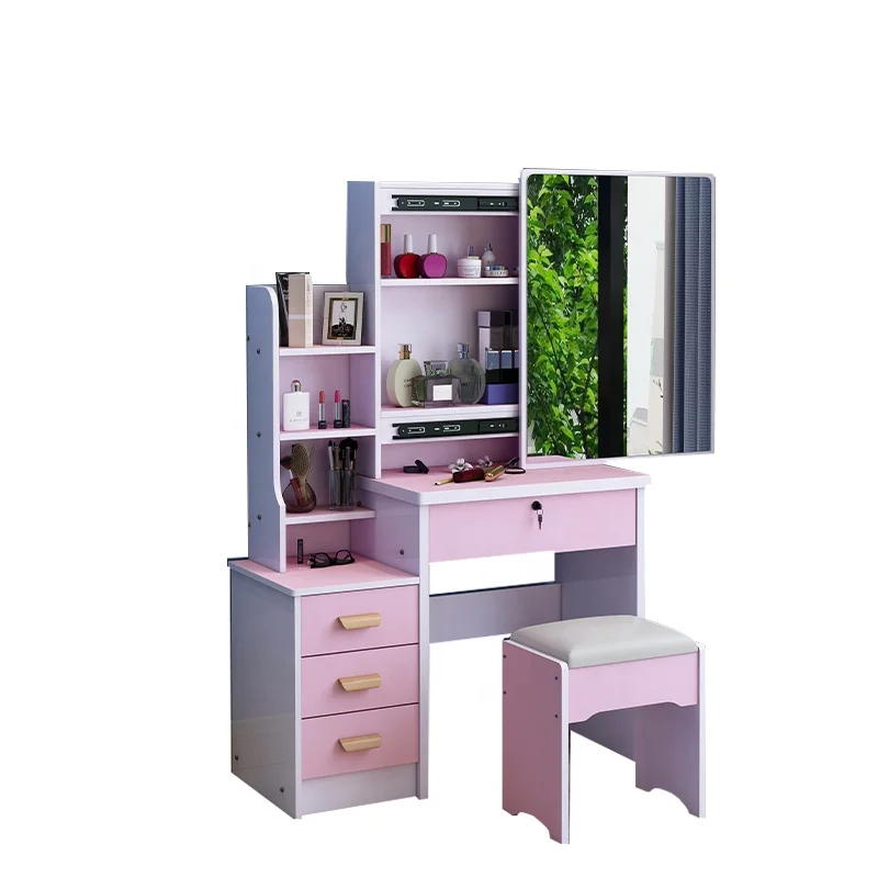 
Low Price Wooden Girls Bedroom Vanity Makeup Table With Drawers Dressing Tables Designs Mirror Dresser Design 