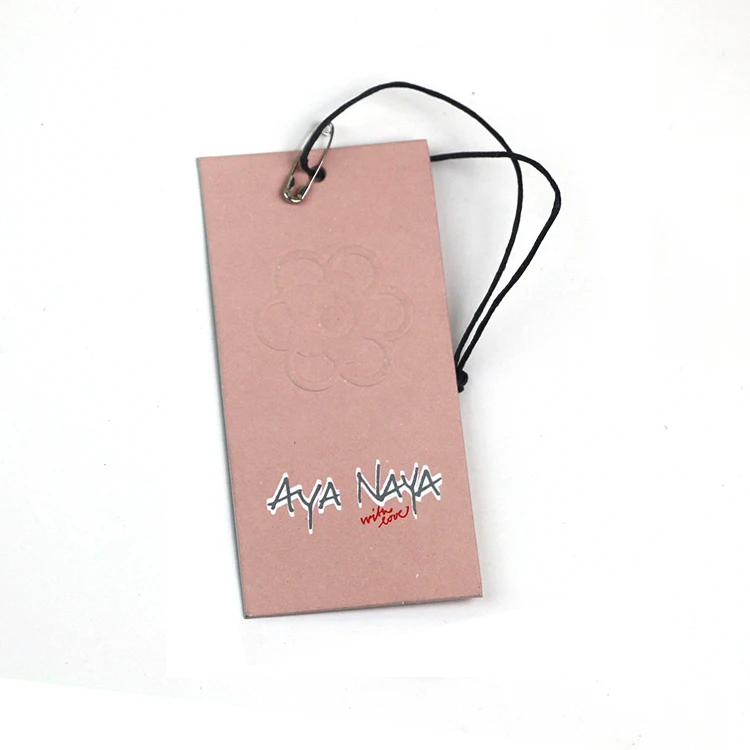
Free design swing hang tags new china label custom clothing garment tag 