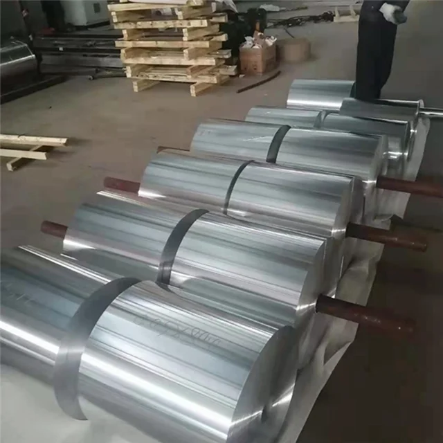 newest wholesale price food grade 8011 alloy aluminum paper aluminium foil film raw material jumbo roll for packaging container