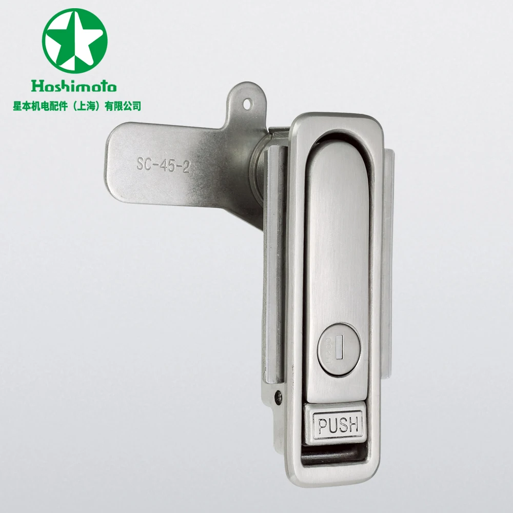 
SAB-153-1 SUS (нержавеющая сталь) замок из нержавеющей стали, отделка волосяного покрова водонепроницаемый электрошкаф на плоской подошве качели дверная ручка замок 