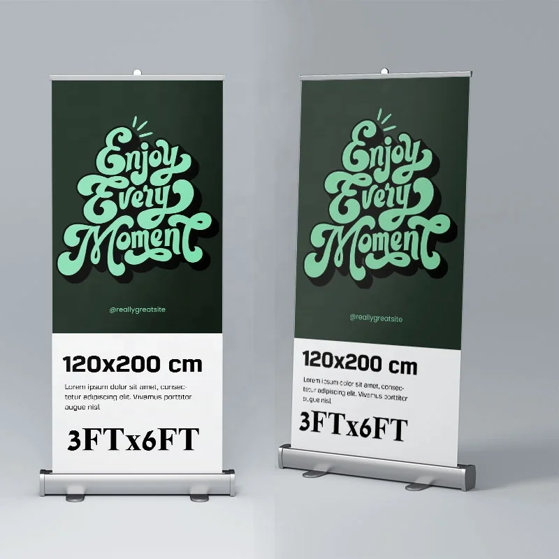 MELEX roll up banner stand Advertising Banner Stand up ee Aluminum Screen Retractable Banners