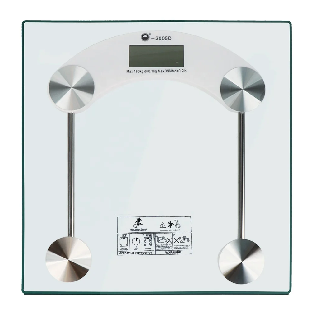 K26-0059 точные цифровые веса тела 180 кг/400lb весы для измерения толщины 8 мм закаленное стекло
