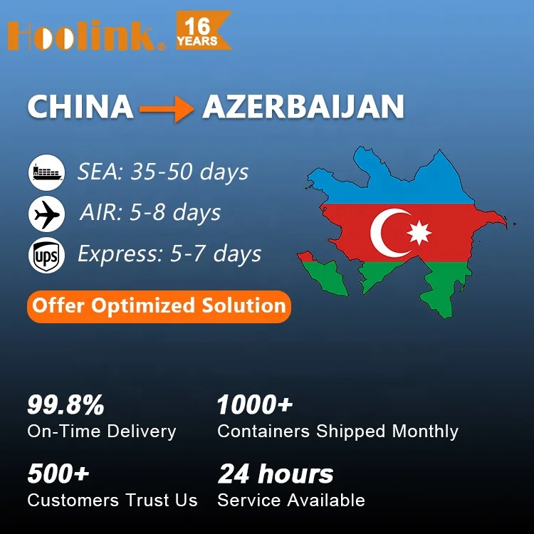 DDP Fast Shipment Cargo Air Sea Freight Forwarder Agent Service LCL FCL Container Kargo From China Shipping to Azerbaijan Baku