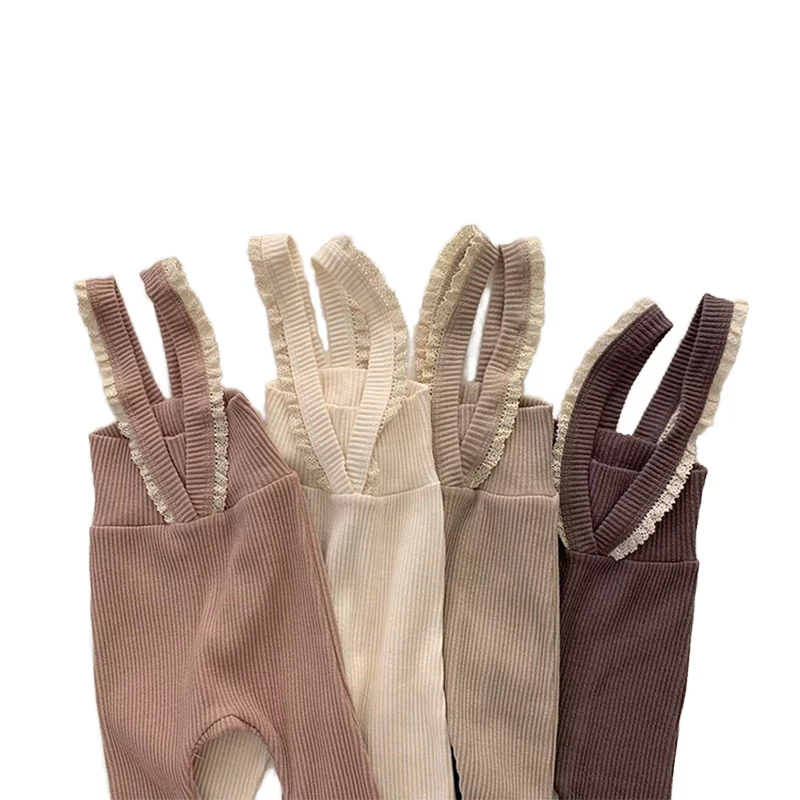 New Spring Newborn Baby Girls Solid Cotton Bodysuit Cute Cotton Romper Jumpsuit Cotton baby  Sleeveless Suspenders Jump suit