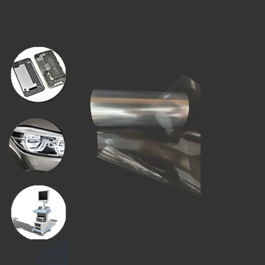50mic Pet Protective Film with Silicone/Acrylic Adhesive for Smartphone Protection