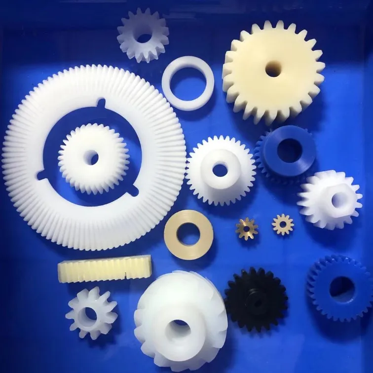 CNC plastic parts customized CNC plastic gears machining MC nylon gears