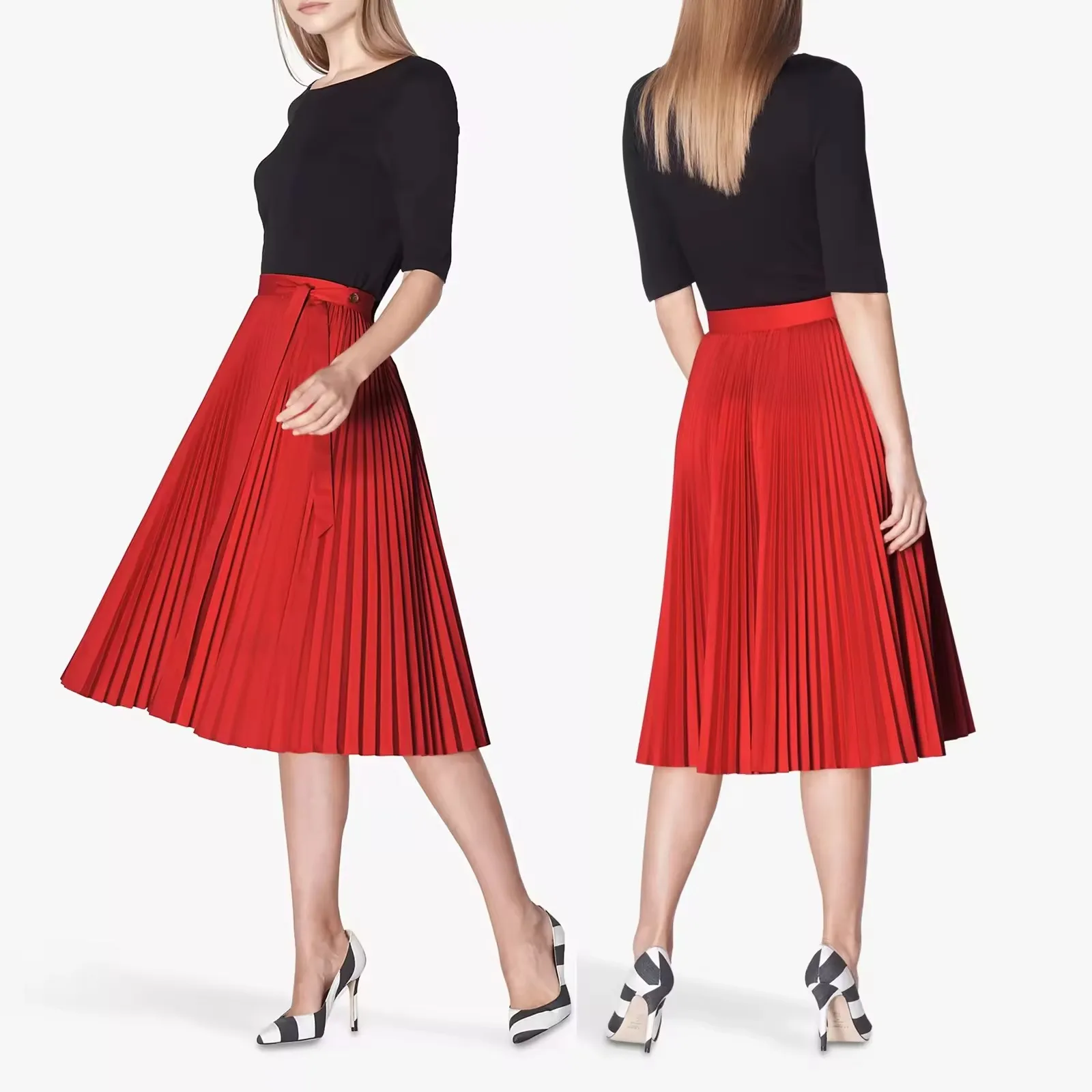 New Fashion Iso Certificate Factory From China Fast Delivery High Quality Casual Fashion Pleated Skirt For Women