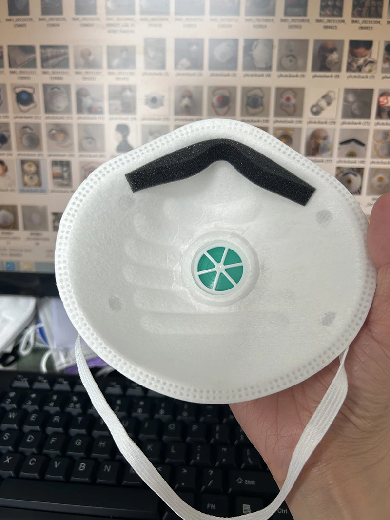 Respiratory NR FFP2 Valved dust mask 10Pack Head Straps industrial protective nose mask Odor Free Particle Filtering Half Masks