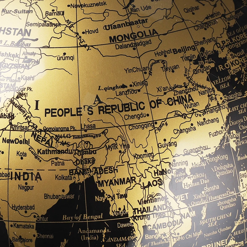 
Promotional Top Quality PVC surface universal metal base 25cm antique world globe for home decoration 