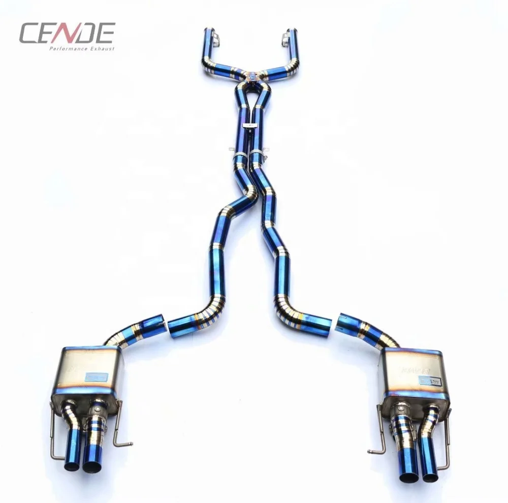 Выхлопная система Catback из титанового сплава для MERCEDES BENZ C63 W204 W205