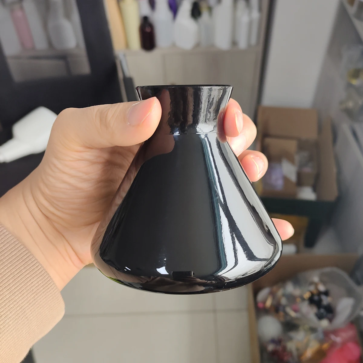 200ml cone diffuser glass bottle