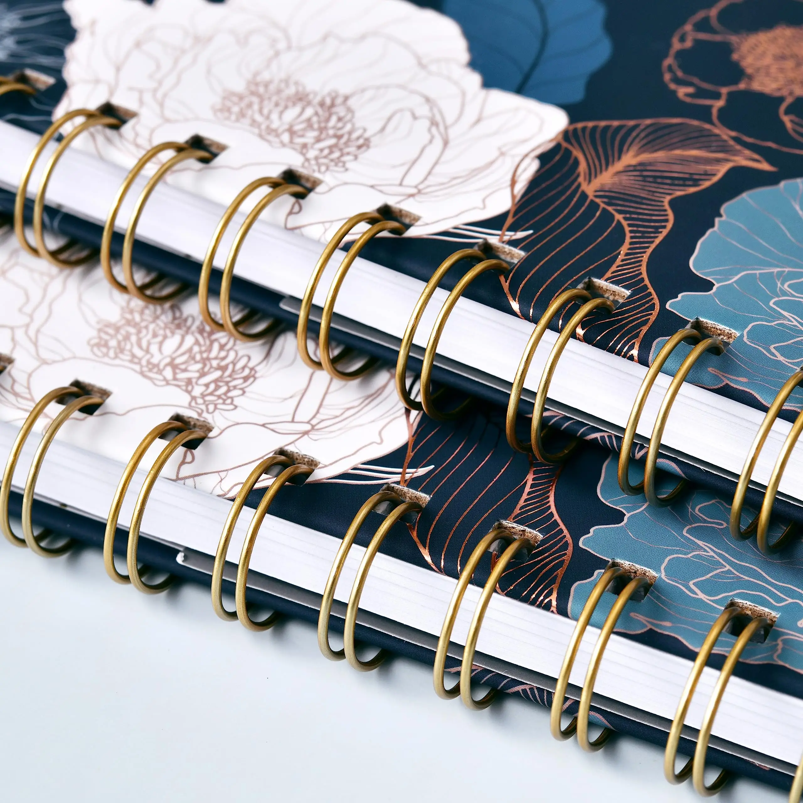 Custom bulk cheap spiral notebook suitable for school office and home pocket hardcover lined journal