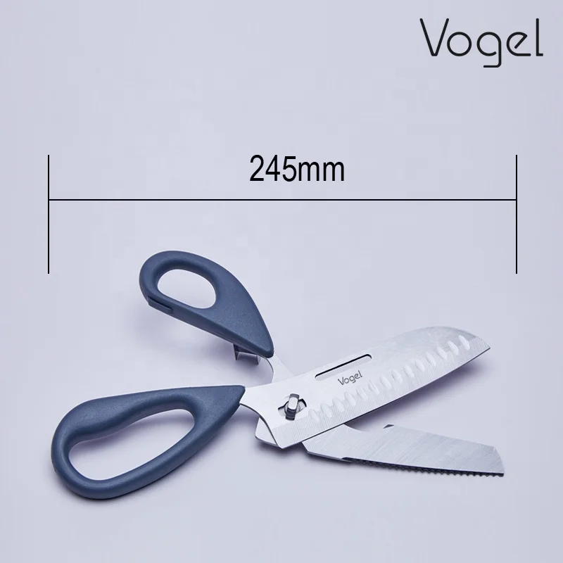 2022 hot sales High  Durable stainless steel blade kitchen poultry shears for meat fish sea food vegetable scissors