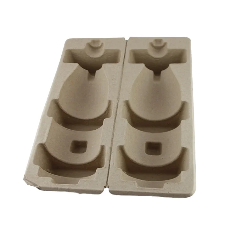 Corrugated pulp molded paper ECO friendly packaging Tray