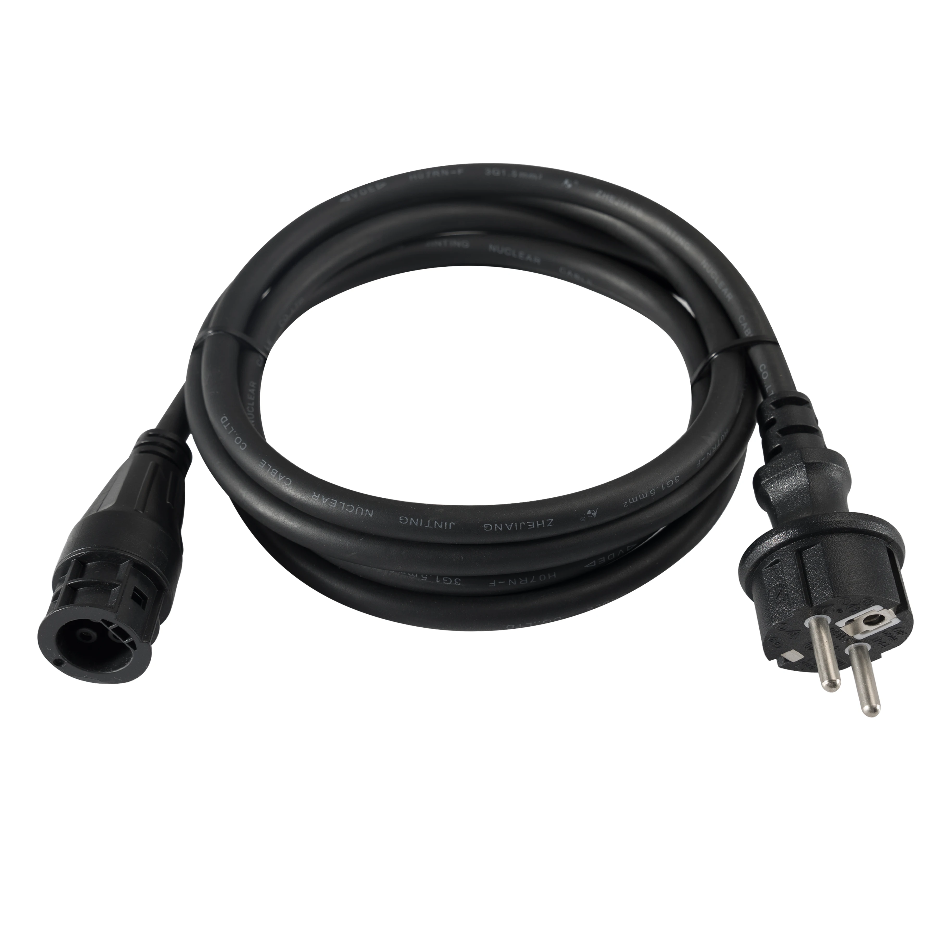 IP68 Waterproof OEM Injected Betteri BC01 Male Female Connector Solar Micro Inverter to EU Schuko AC Extension Plug Power Cables