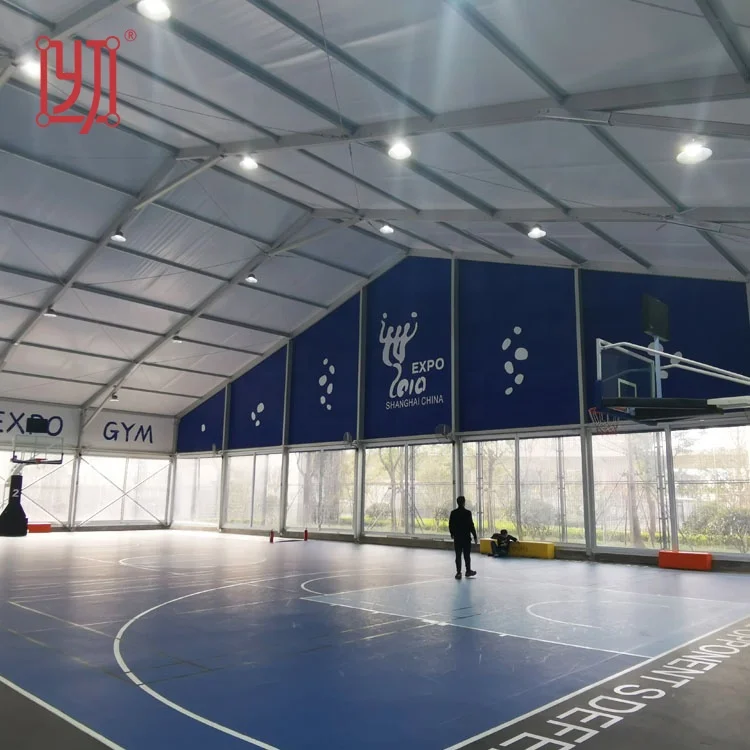 Factory in guangzhou china aluminum tennis curved roof marquee tent in aluminium structure