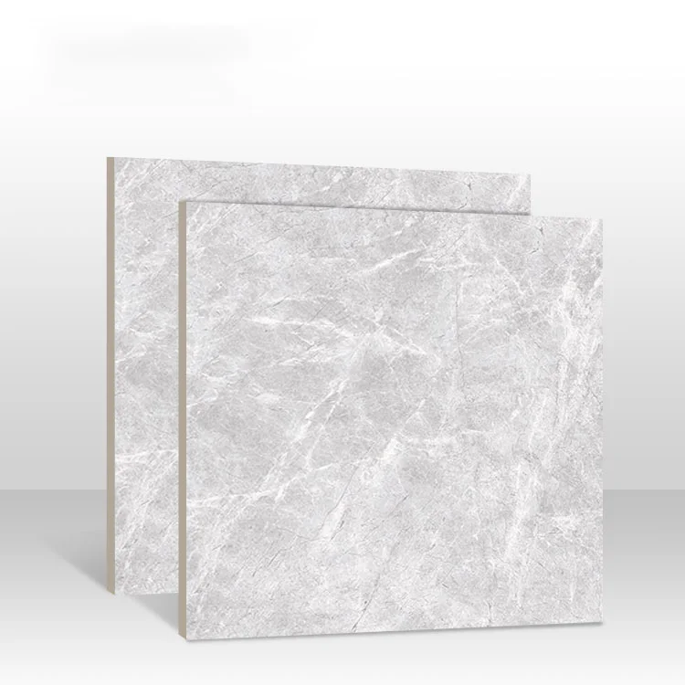 800*800mm Factory High Quality Cement Conrete Finish Porcelain Glazed First Class Quality  Grey Full Body Polished Floor Tile