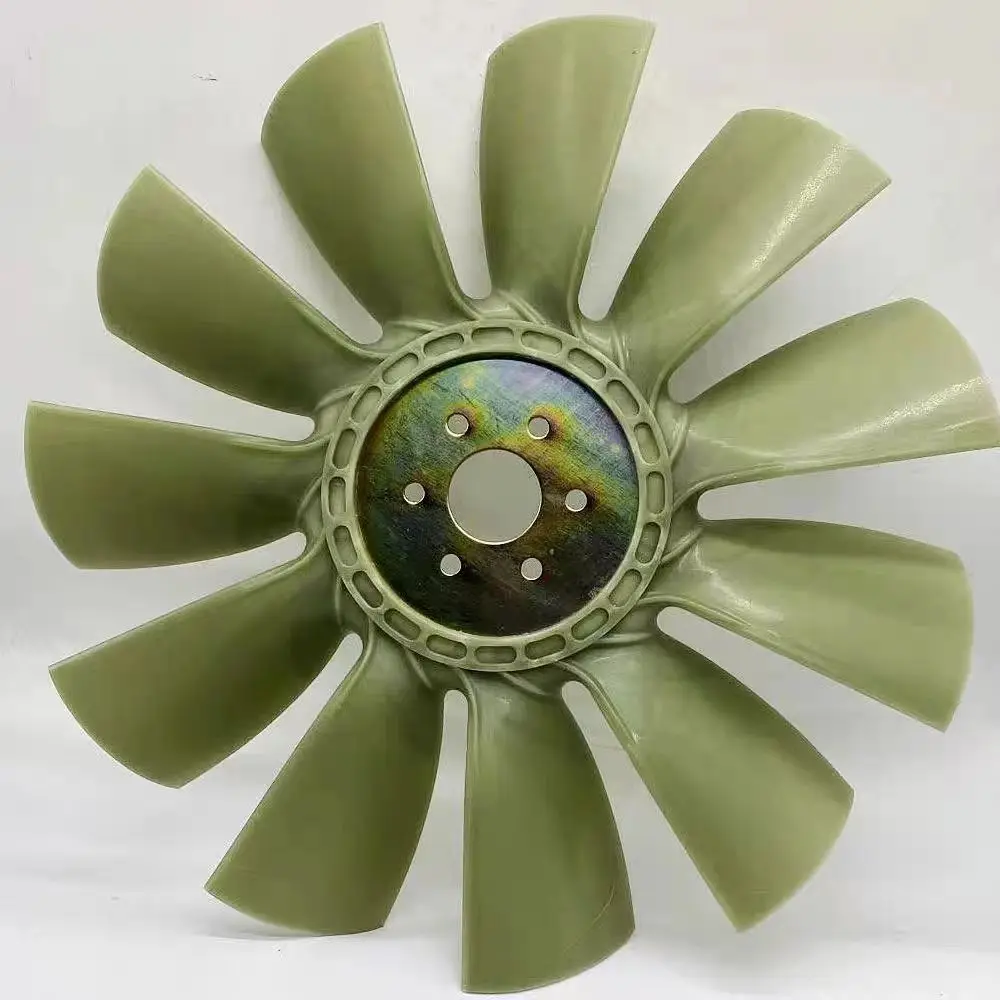 TIEJIA High Quality C6121 3306 D6114 Diesel Engine Fan Blade D16L-000-12+D For Excavator Loader Crane Engine