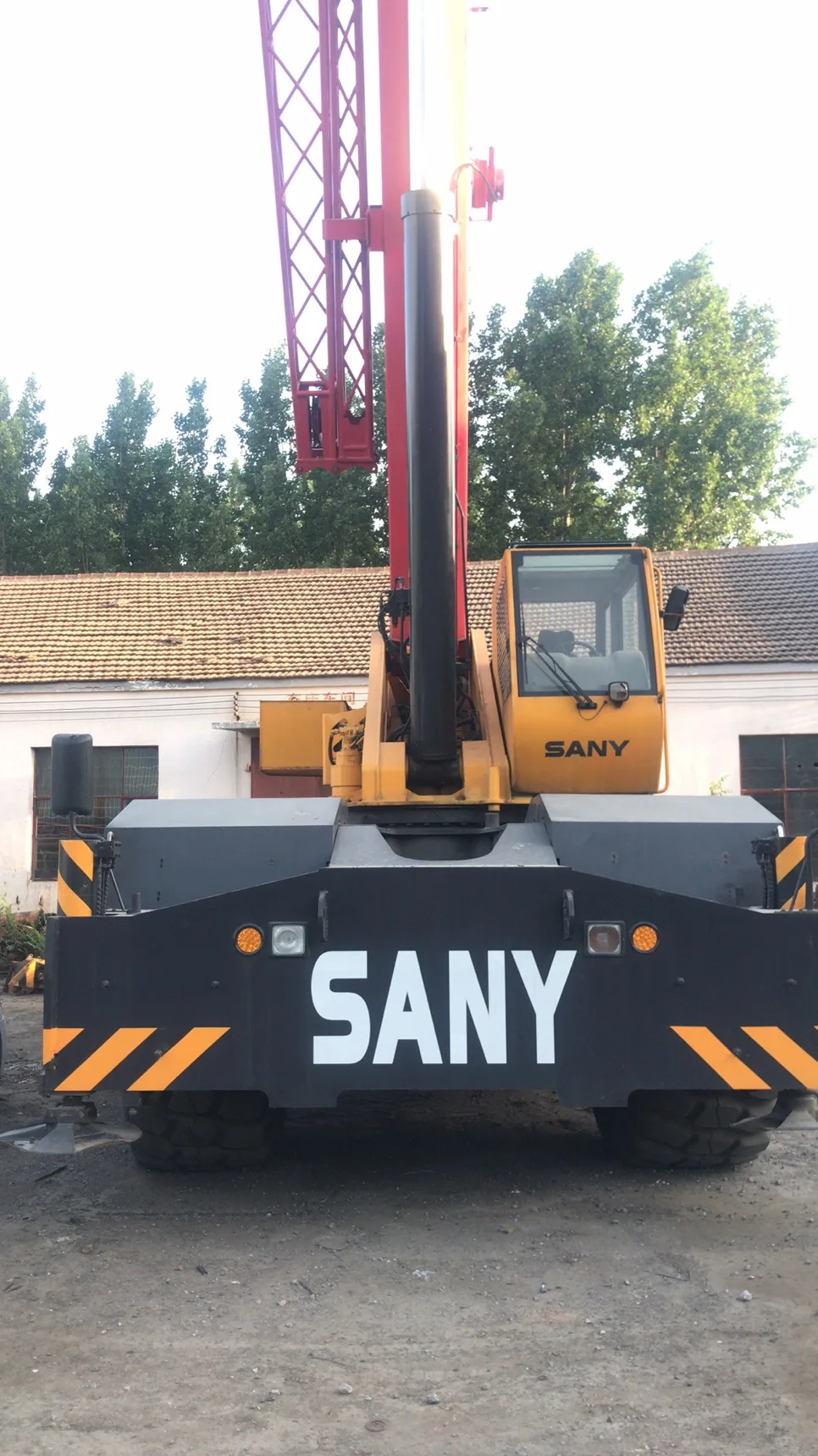 Подержанный шероховатый кран Sany 50